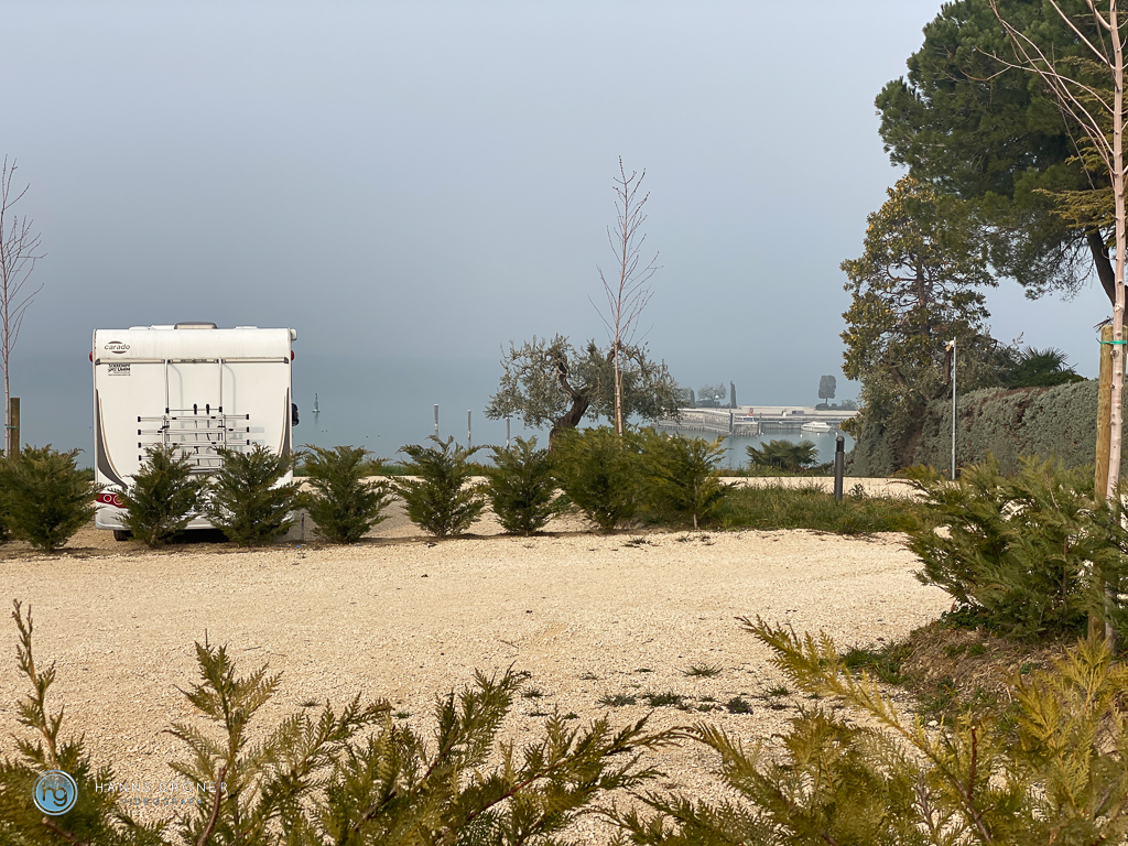 Sirmione 2023 - Stellplatz GreenCampBridge bei Lazise (Foto: Hanns Gröner)
