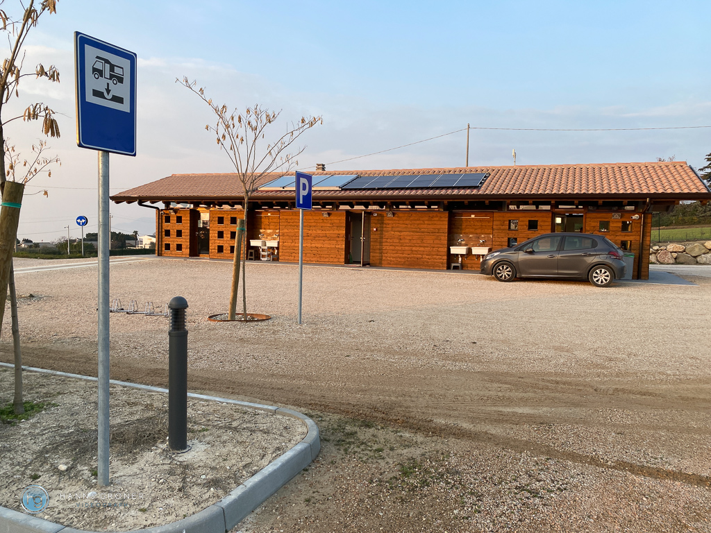Sirmione 2023 - Stellplatz GreenCampBridge bei Lazise (Foto: Hanns Gröner)