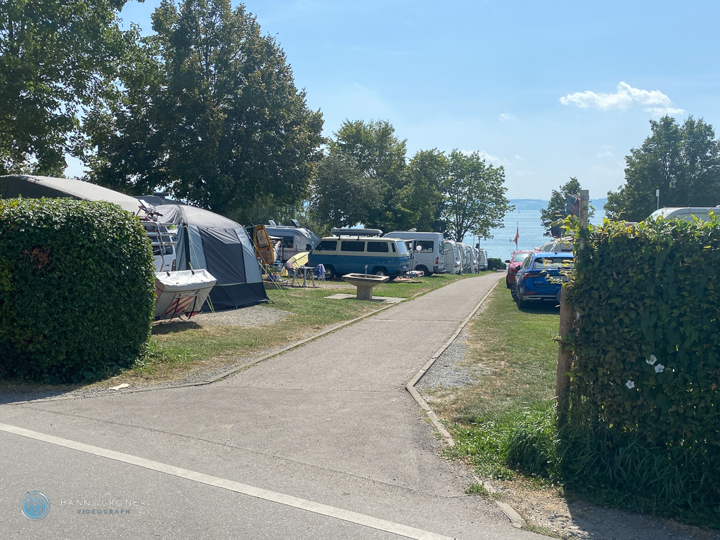 Bodensee Campingplatz Alpenblick Hagnau August 2023 (Foto: Hanns Gröner)