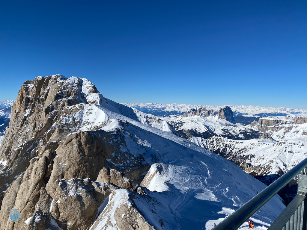 Skifahren Dolomiten - Marmolada im Januar 2024 (Foto: Hanns Gröner)