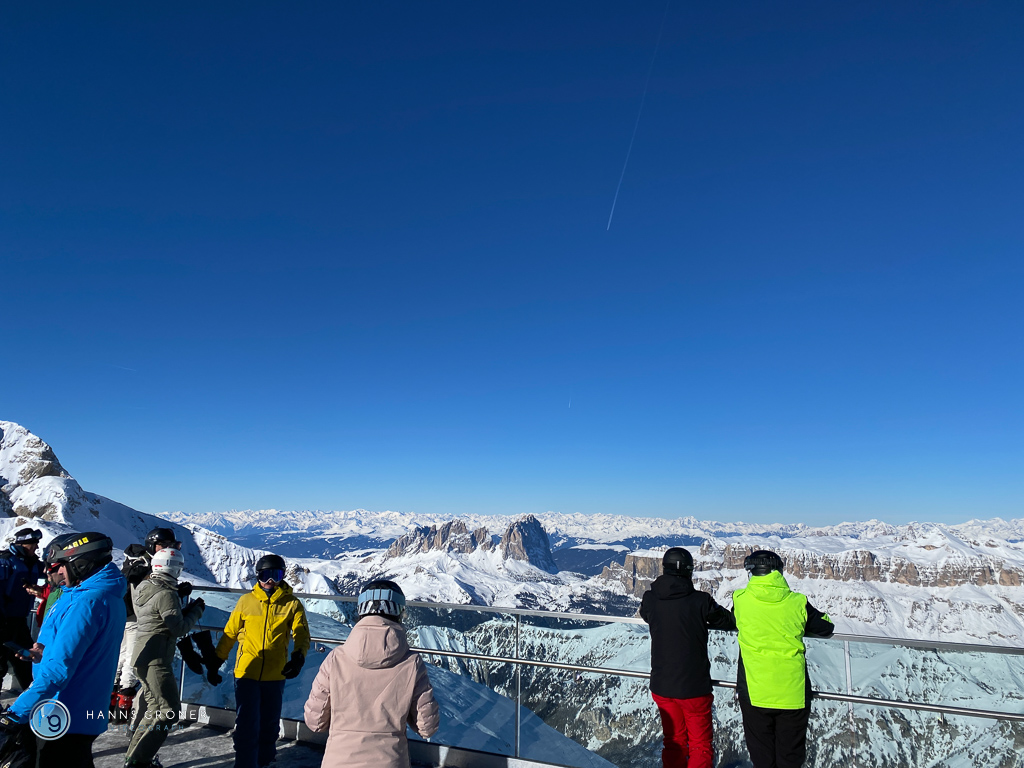 Skifahren Dolomiten - Marmolada im Januar 2024 (Foto: Hanns Gröner)