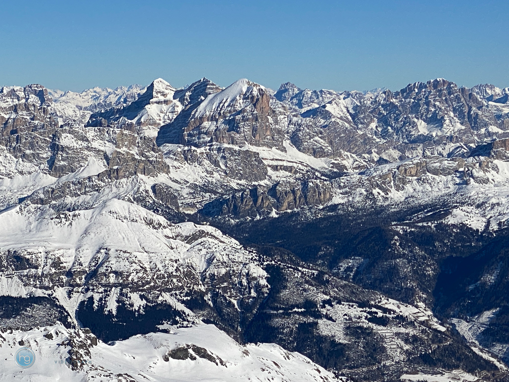 Skifahren Dolomiten - Marmolada im Januar 2024 (Foto: Hanns Gröner)