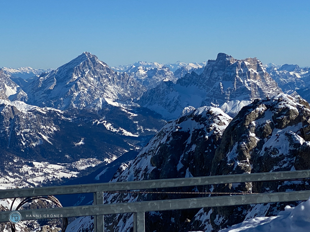 Skifahren Dolomiten - Marmolada im Januar 2024 (Foto: Hanns Gröner)