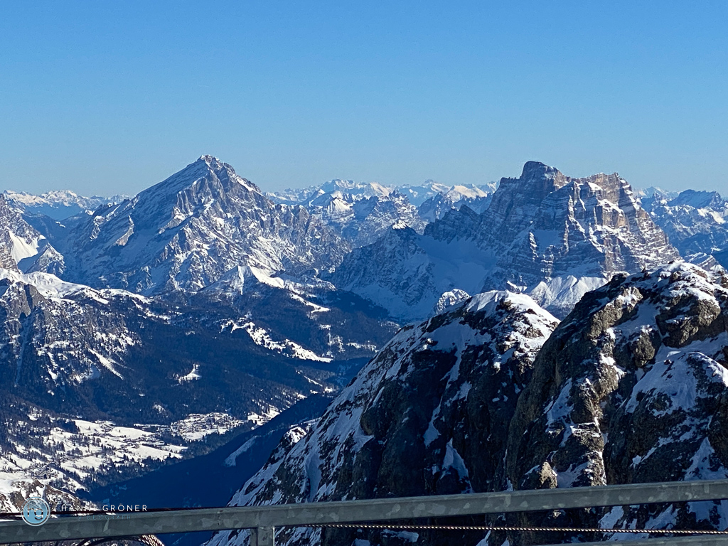 Skifahren Dolomiten - Marmolada im Januar 2024 (Foto: Hanns Gröner)