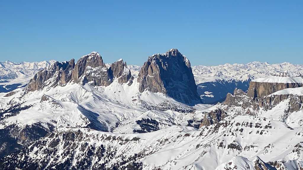 Skifahren Dolomiten - Marmolada im Januar 2024 (Foto: Hanns Gröner)