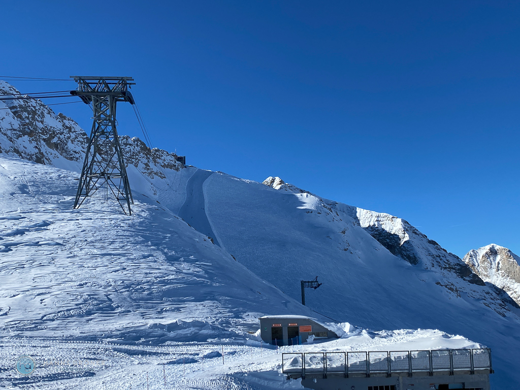 Skifahren Dolomiten - Marmolada im Januar 2024 (Foto: Hanns Gröner)
