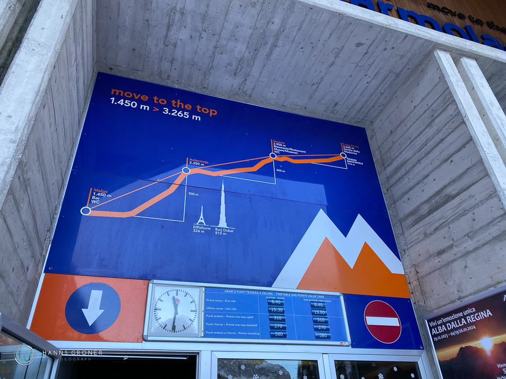 Skifahren Dolomiten - Marmolada im Januar 2024 (Foto: Hanns Gröner)