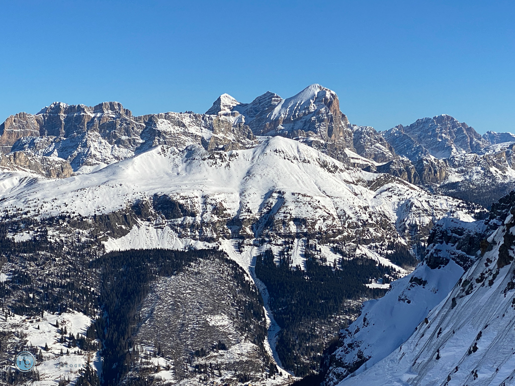 Skifahren Dolomiten - Marmolada im Januar 2024 (Foto: Hanns Gröner)