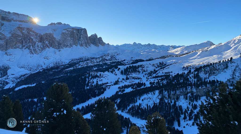 Skifahren Dolomiten im Januar 2024 (Foto: Hanns Gröner)
