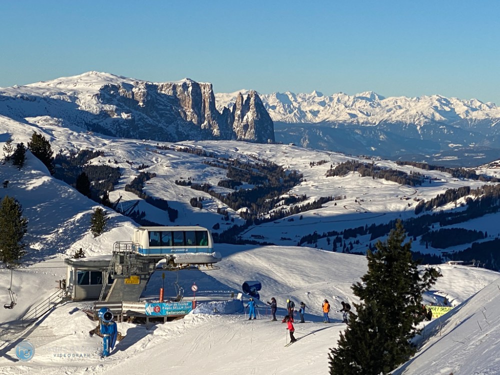 Skifahren Dolomiten im Januar 2024 (Foto: Hanns Gröner)