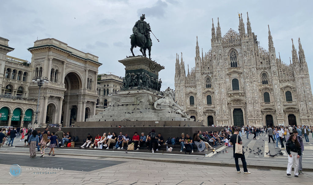 Piazza del Duomo in Mailand im Mai 2024 (Foto: Hanns Gröner)