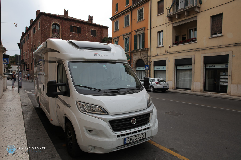 Roadtrip mit dem Wohnmobil 2015 - Verona Italien (Foto: Hanns Gröner)