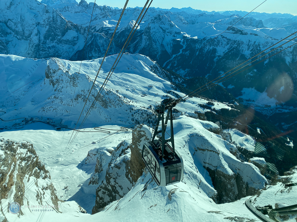 Dolomiten im Januar 2024 - Pordoi (Foto: Hanns Gröner)