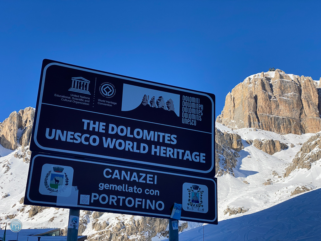 Dolomiten im Januar 2024 - Pordoi (Foto: Hanns Gröner)
