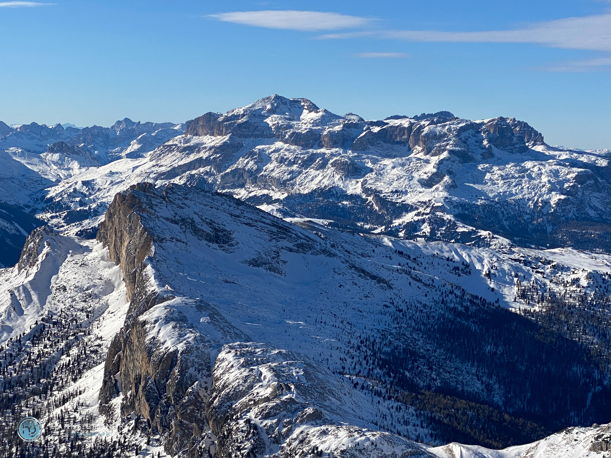 Dolomiten im Januar 2025 - Lagazuoi (Foto: Hanns Gröner)