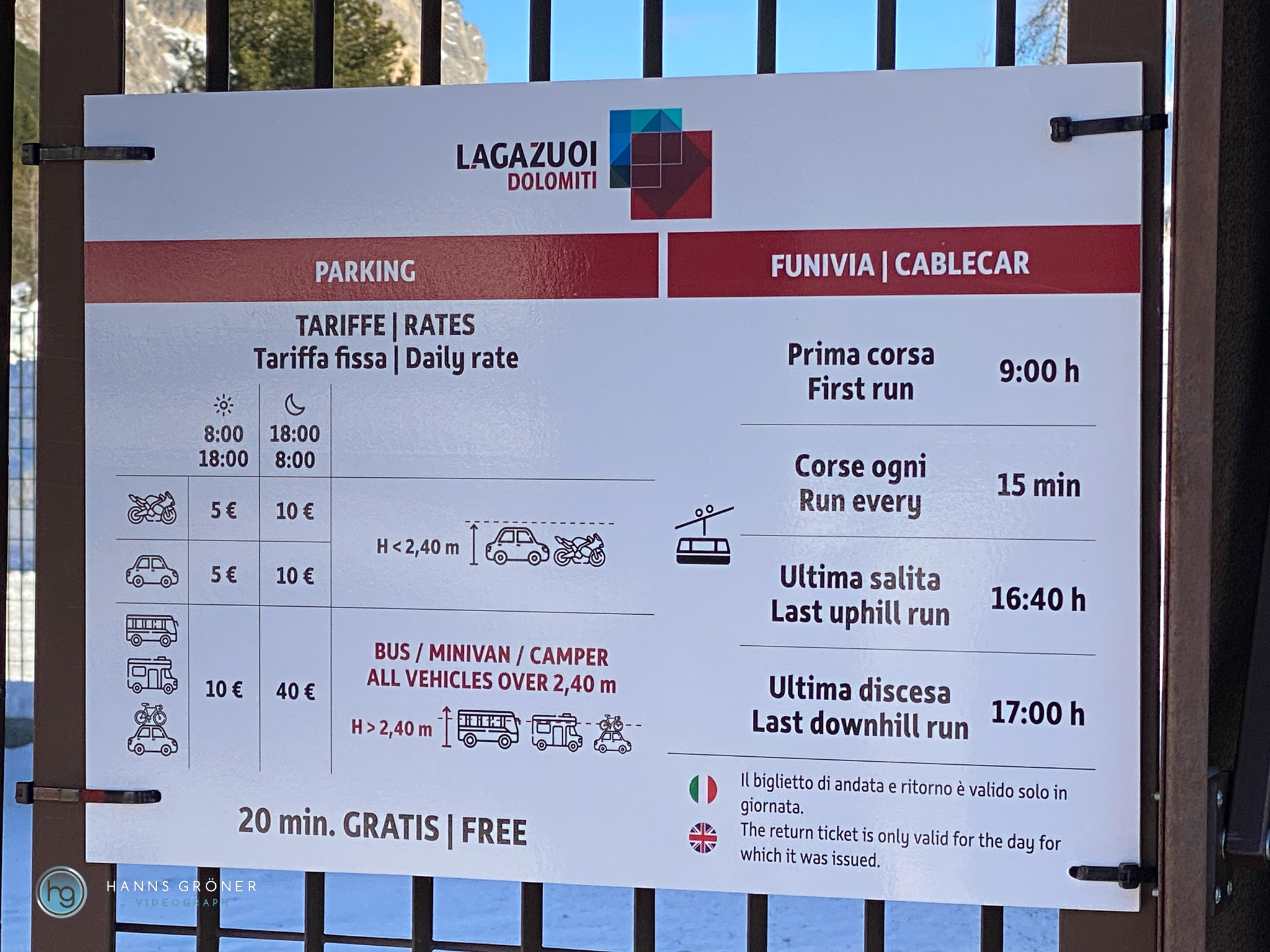 Dolomiten im Janaur 2025 - Lagazuoi (Foto: Hanns Gröner)