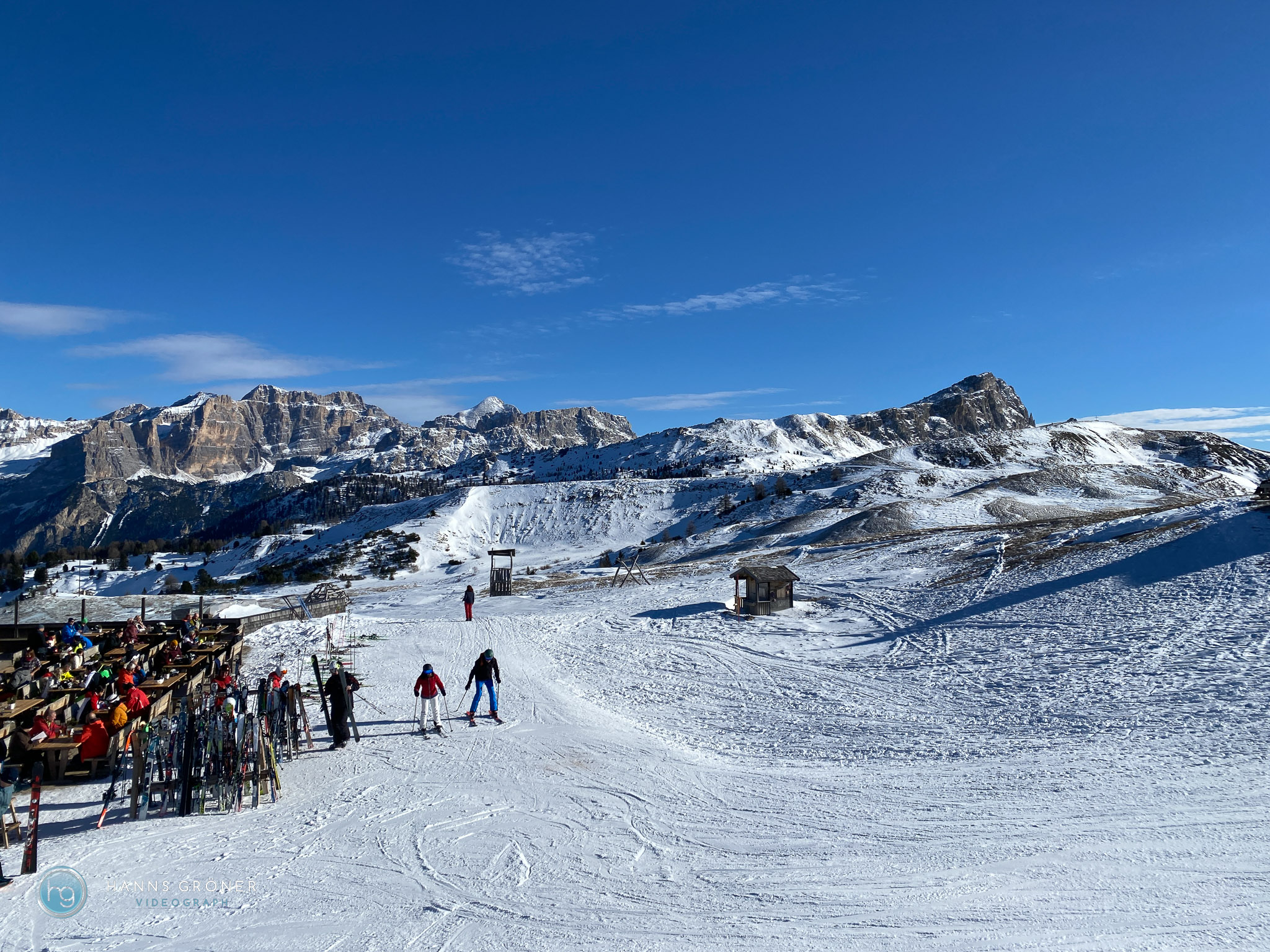 Skifahren in den Dolomiten im Januar 2025 - Campolongo (Foto: Hanns Gröner)